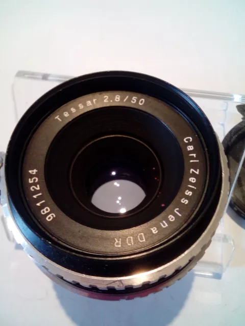 Vintage Carl Zeiss Jena Tessar 2.8/50 ZEBRA Camera Lens 9811254