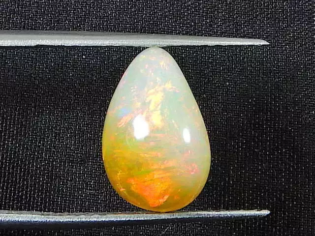 Piedra preciosa suelta de cristal curativo natural etíope de fuego Oapl...