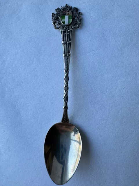 Vtg 800 Silver Lion Spoon Collectible