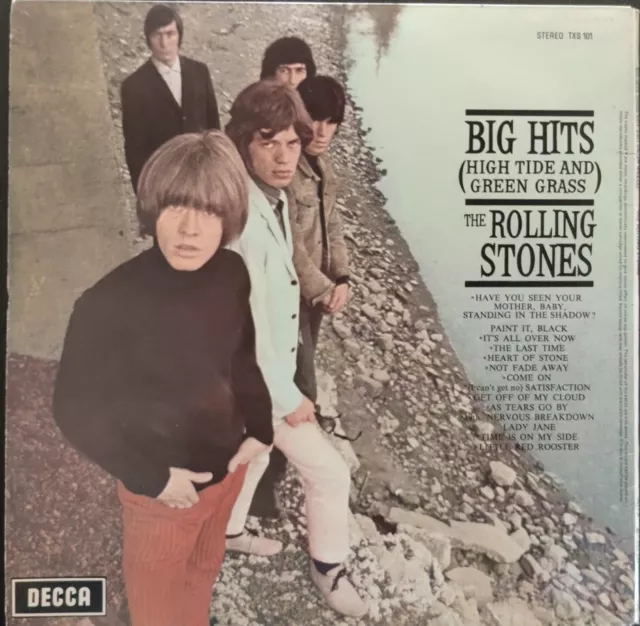 The Rolling Stones High Tide & Green Grass Vinyl Record VG/VG TXS101 1966 2