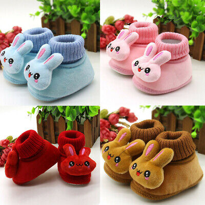 Infant Baby Girl Boys Toddler Slippers Socks Shoes Boots Winter Warm