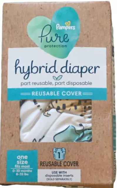 Pampers Pure Protection Hybrid Diaper Reusable Cover One Size Fits Most