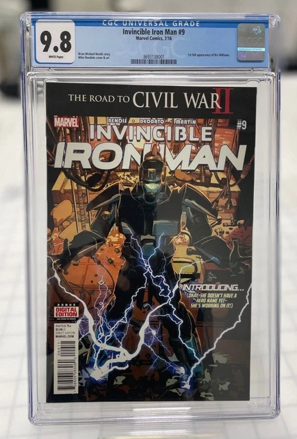 Invincible Iron Man #9 CGC 9.8 Marvel Comics 2016 1st  Appearance Riri Williams