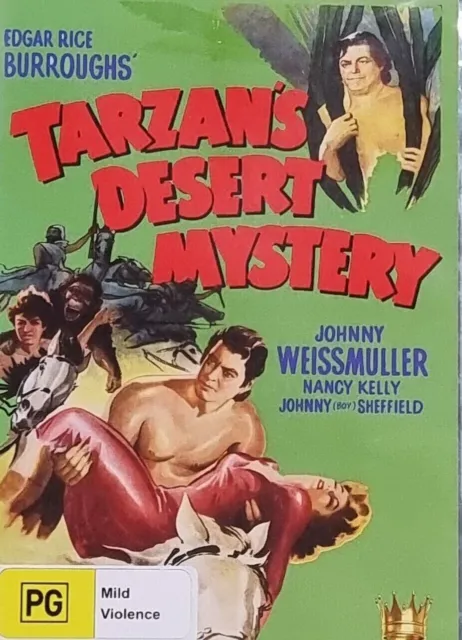 Tarzan's Desert Mystery (1943) DVD Johnny Weissmuller Nancy Kelly BRAND NEW R4