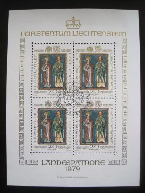 Liechtenstein MiNr. 734 Kleinbogen gestempelt    (GB 1183)