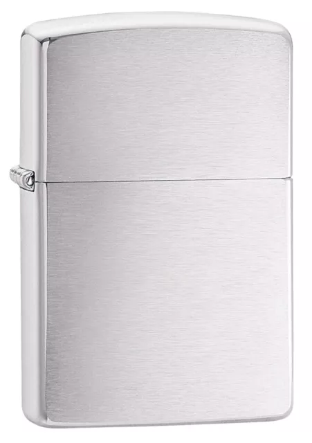 Zippo Classic Brushed Chrome Windproof Pocket Lighter, 200