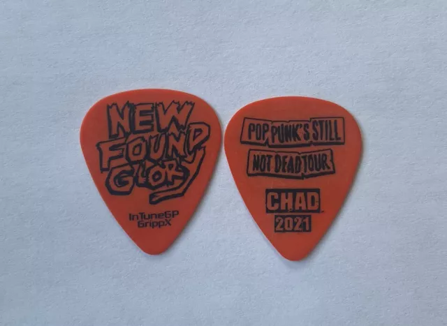 Chad Gilbert 2021 NEW FOUND GLORY Tour Issue Guitar Pick Pop Punk Still Not Dead