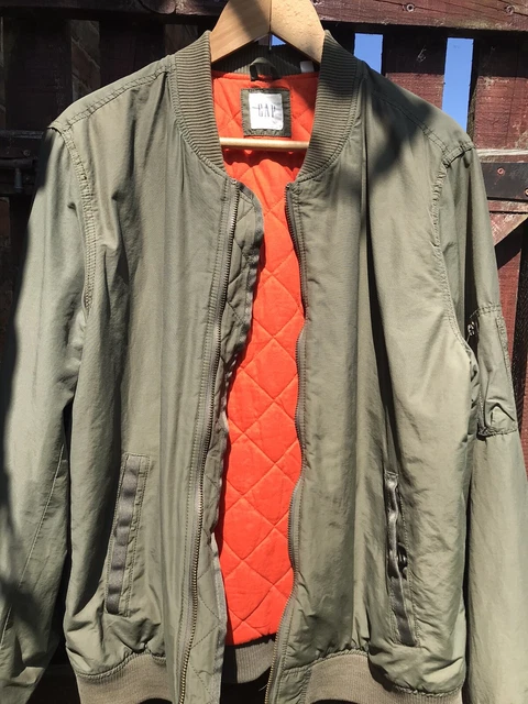 Gap Classic U.S Army style  MA1 OD Tanker Flight Jacket  XL 46/48”