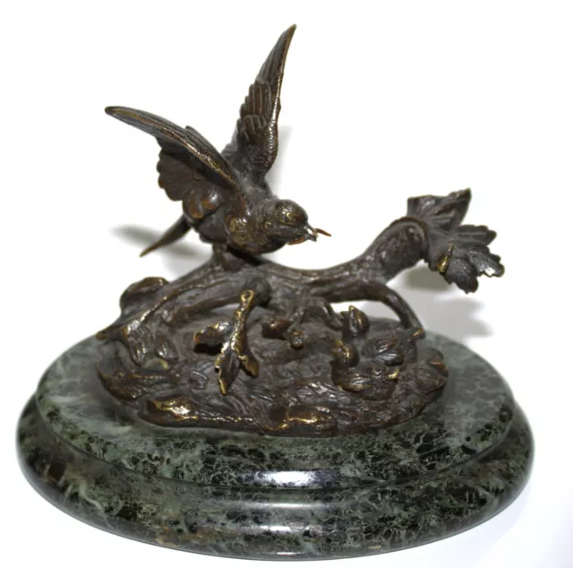joli bronze oiseaux fin XIX°