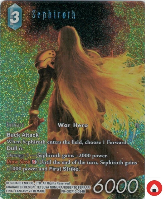 SEPHIROTH FULL ART Foil PR-082/10-34H Promo Near Mint/Mint