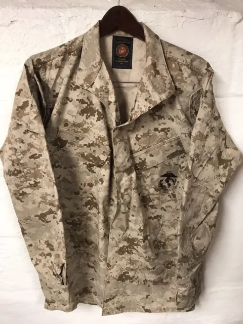 Damaged USMC Issued MCCUU Desert MARPAT Camouflage Blouse Cammies Small Regular