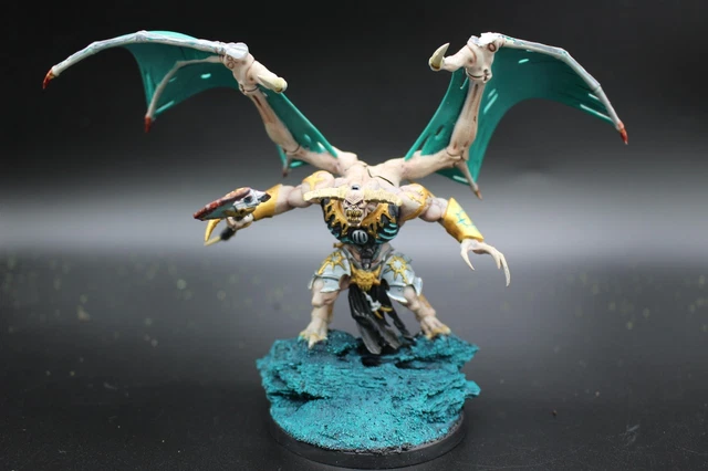 Figurine Warhammer - Prince Démon Du Chaos En Résine - Non Officielle - Partiellement Peinte
