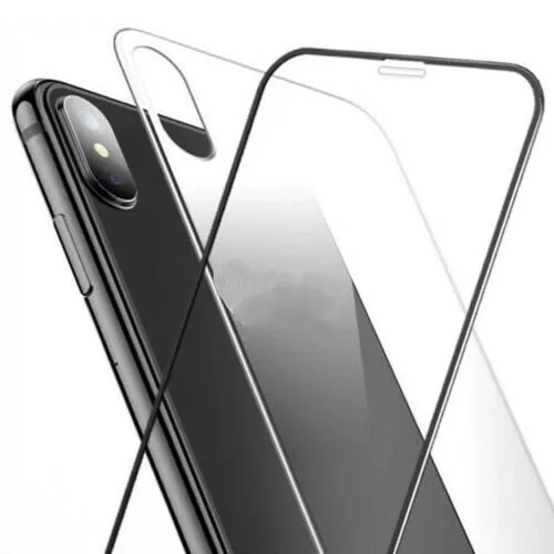 For iPhone XS MAX XR X 5D Full Tempered Glass Front Rear  Screen Protector UK so