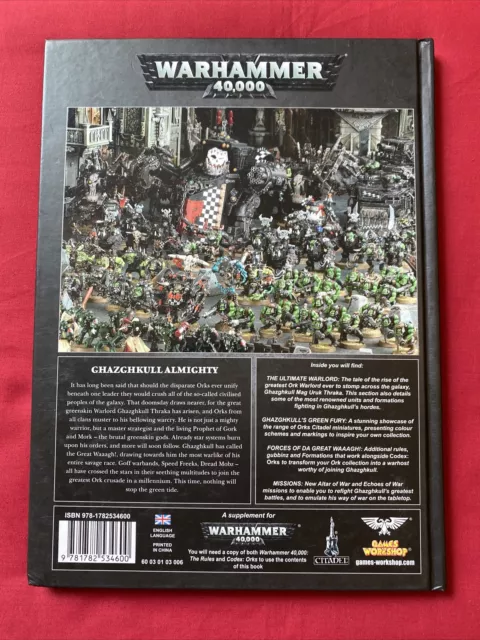 Waaagh Ghazghkull Orks Supplement Codex Jahr 2014 Warhammer 40k (B53) 2