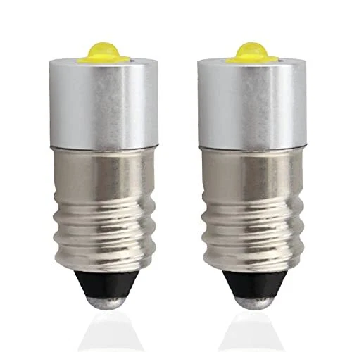 E10 Lampadine a LED ad alta potenza, ricambio per torcia elettrica DC 3V (S3G)