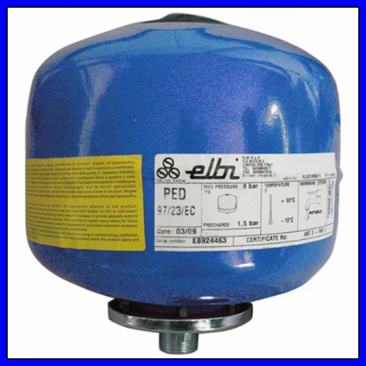 Vaso Espansione 24 Litri LT Sfera Idrosfera Autoclave con a membrana Max 8 Bar