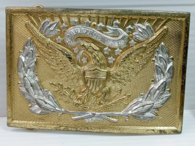 US Army Officer’s Brass Buckle Indian Wars Through Spanish American War