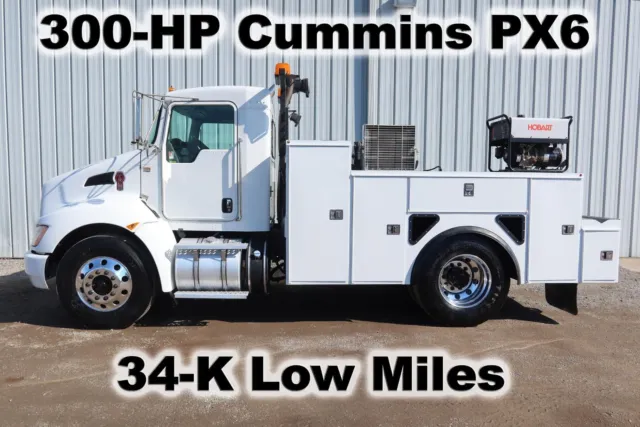 T370 Cummins Diesel Automatic 12Ft Service  Compressor Welder Truck 35-K Low Mi
