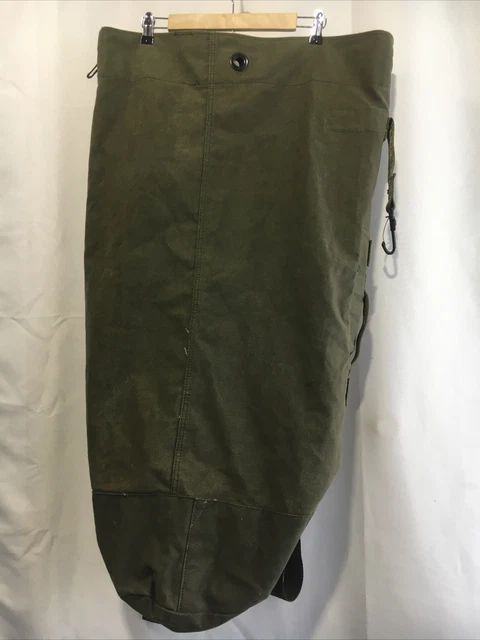 Vintage Army Olive Green Canvas 36" US Military Large Duffle Bag Handle