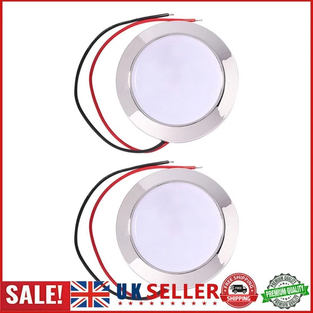 Waterproof 12V 24V Auto 24 SMT LED Dome Reading Lamp for Caravan RV Marine Car G