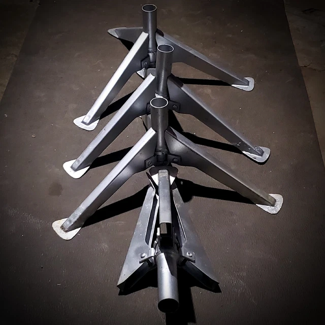 Folding Tri-pod Table Feather Flag Mounting Base Industrial 4Pack