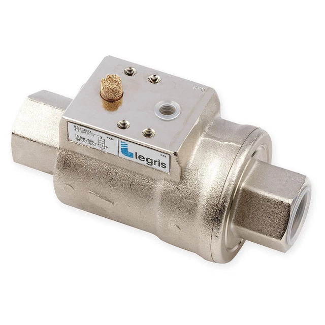 LEGRIS 4203 15 22 20 Axial Valve,FNPT,1/2" x 1/2"