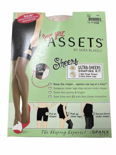 SPANX Love Your Assets Sara Blakely Nude Ultra Sheers Shapers Size 2 New