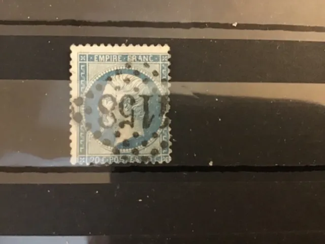 Lot 64 timbre de France type Napoleon III n°22 obl losange GC 4158