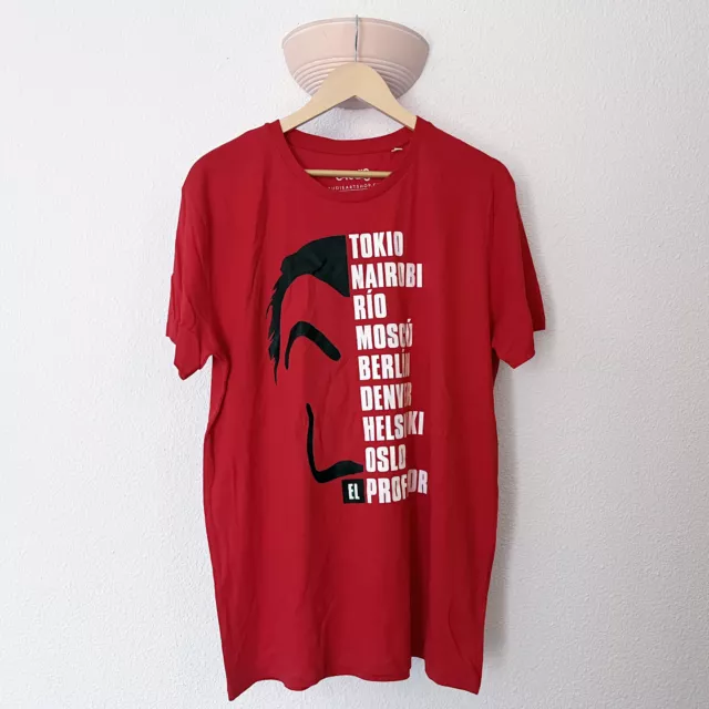 T-shirt homme La Casa De Papel visage et noms Salvador Dali money heist - XL