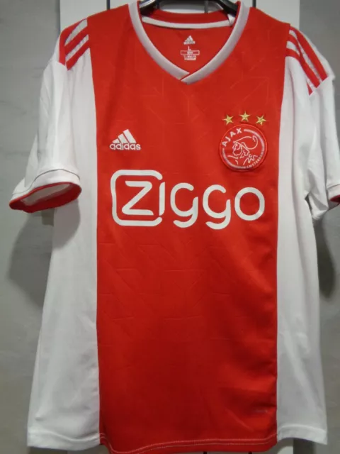 Camiseta deportiva Ajax Amsterdam Home Football 2018 2019 roja Adidas para hombre talla L