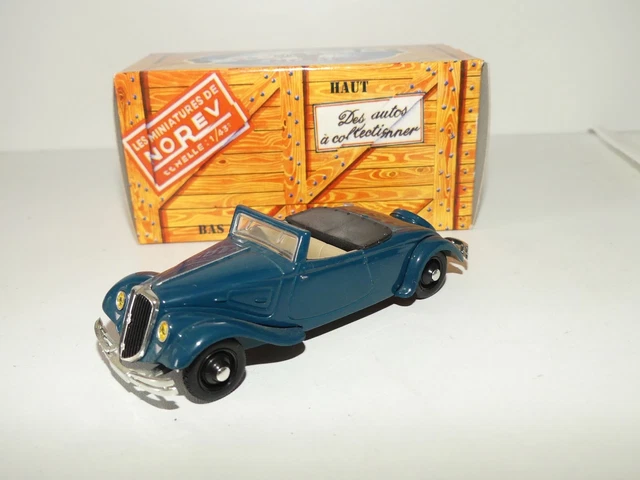 Véhicule miniature CITROËN Traction Cabriolet 22 CV Bleu de 1934