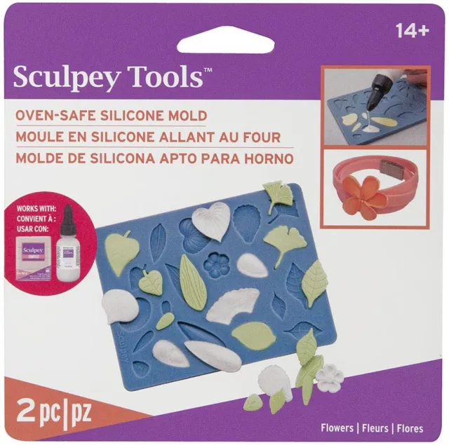 Sculpey Flexible Push Mold Flowers