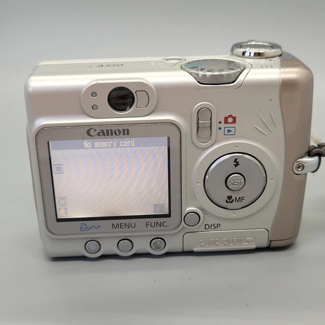 Canon PowerShot A510 3,2 megapixel fotocamera digitale compatta argento testato 8