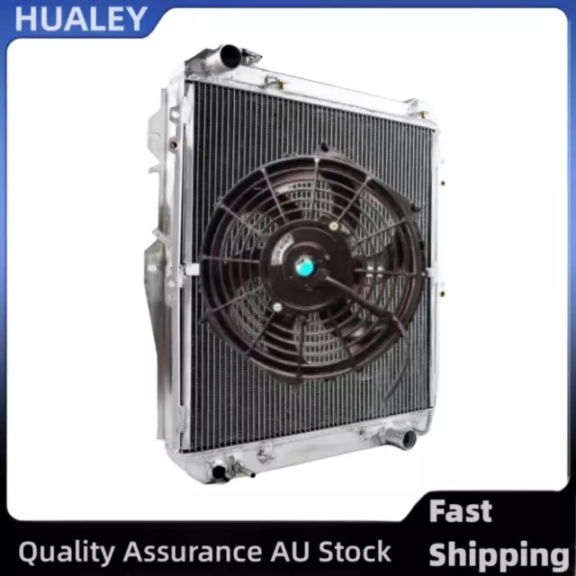 3ROW Radiator+Fan FOR 93-96 94 Toyota Hilux Surf KZN130 1KZ-TE 3.0L AT/MT