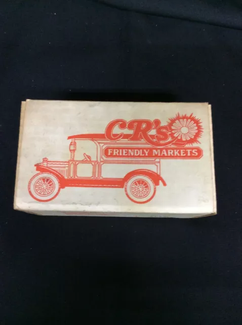 ERTL 1917 Ford Model T CR's Friendly Markets Delivery Truck Bank #9699 NOS