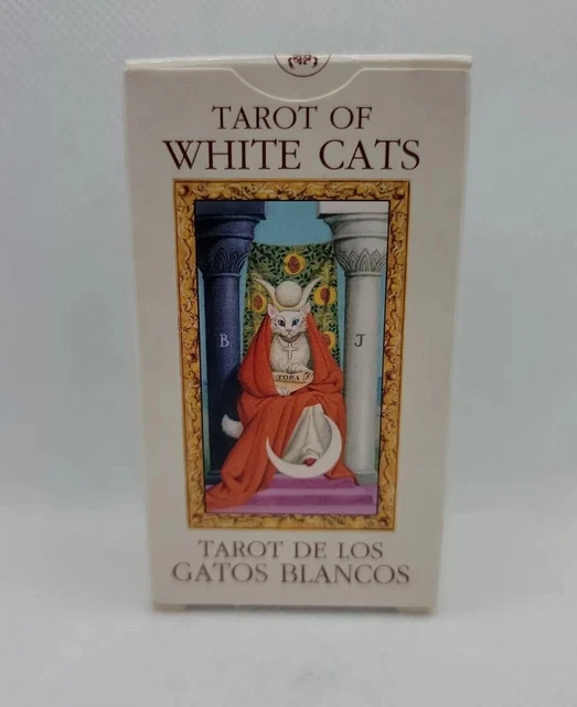 Mini 3" Travel Tarot of the White Cats Tarot Deck Cards Metaphysical