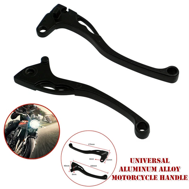 1 Pair Motorcycle Handle Front Brake Lever Clutch Pad Grips CNC Aluminum Alloy