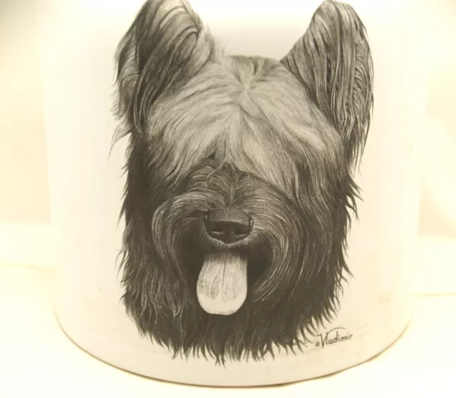 Porcelain by Rosalinde-Vladimir-Best of Show Dog Treat Cookie Jar -French Briard