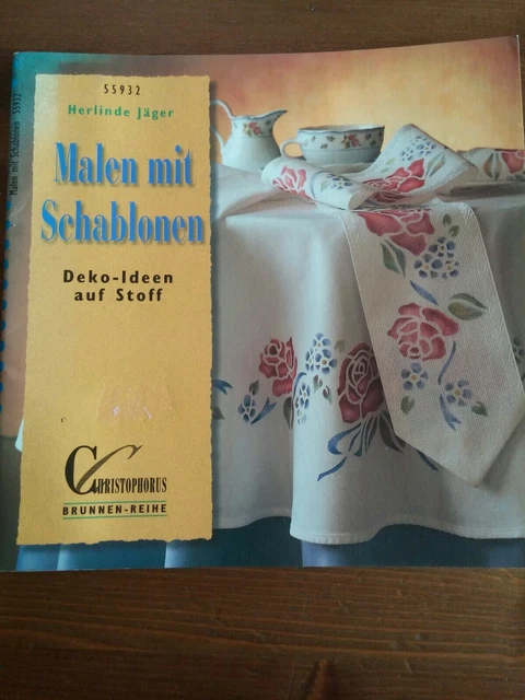 Bastelbuch Malen mit Schablonen