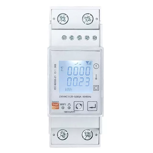 Tuya WiFi Medidor de EnergíA Bidireccional MonofáSico 80A KWh Monitor de Po3590