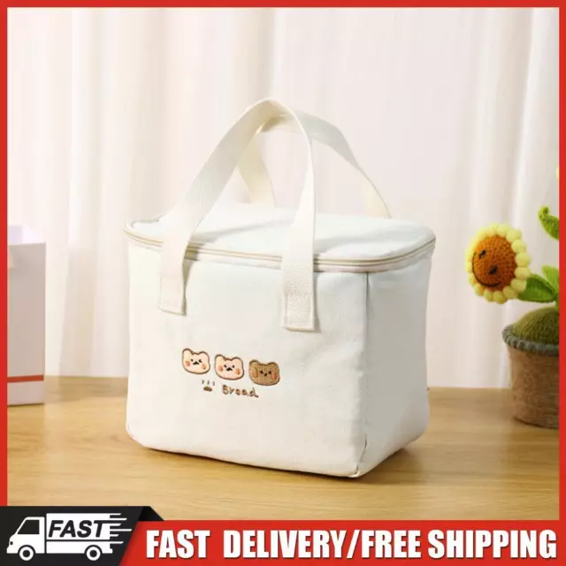 Kawaii Insulated Cooler Box Tote Large Capacity School Lunch Container for Girls