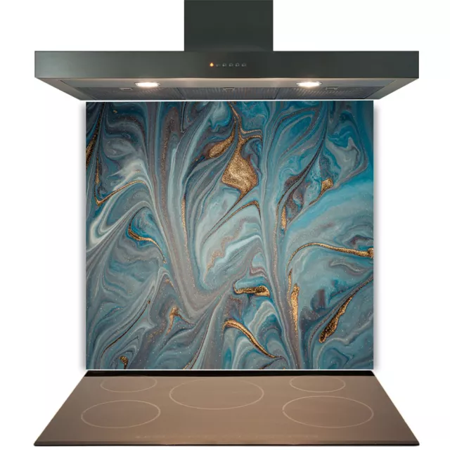 Kitchen Glass Splashback Toughened Tile Cooker Panel Any Size Design No. 2027