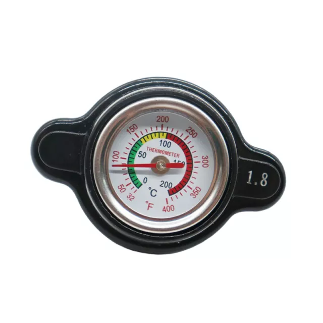 High Pressure Radiator Cap Temp Temperature Gauge 1.8 Bar for Car Motorcycle ATV