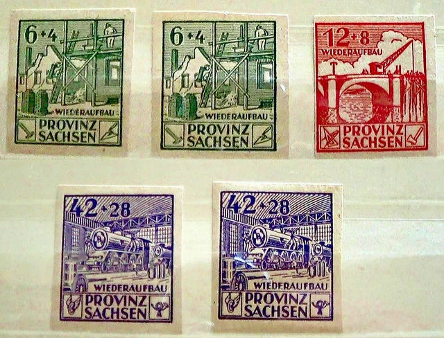 Lot >Briefmarken >SBZ >Provinz Sachsen >Wiederaufbau >Postfrische Marken*t.Satz