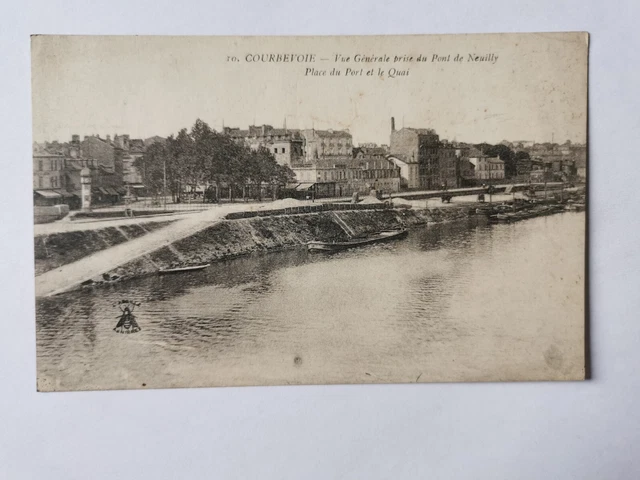 CPA 92 COURBEVOIE - Vue Générale prise du Pont de Neuilly