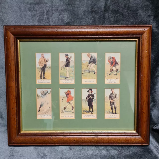 Cope's Golfers Cigarette Cards (Reproduction) 8 cards, numbers 13-20