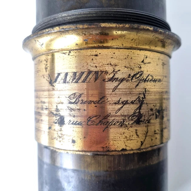 Objectif Ancien Petzval Gasc & Charconnet - 300mm - Circa 1860 - Pour Grand Format 8x10 Et Wet Plate