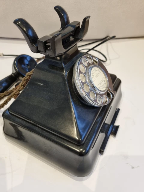 Pyremid Ring VINTAGE GPO Bakelite King Pyramid Telephone On a Bellset 26 Converted ...