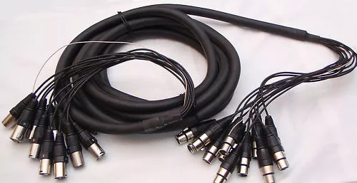 SL001 12 channel balanced XLR 6m multicore loom NEW