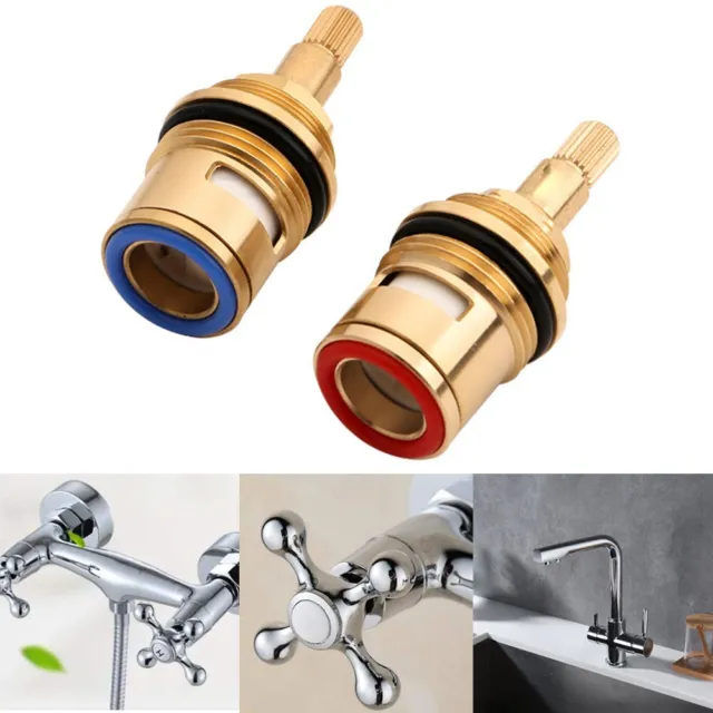 Long Lasting Brass Ceramic Faucet Spool G34 for Hot & Cold Faucet Replacement